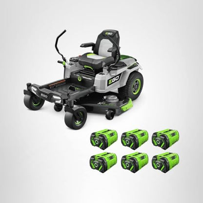 EGO POWER+ Z6 Zero Turn Riding Lawn Mower, 42" Deck, Includes (6) 56V 6.0Ah Batteries and 880W Charger - ZT4214L