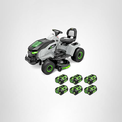 EGO POWER+ Z6 Zero Turn Riding Lawn Mower, 42" Deck, Includes (6) 56V 6.0Ah Batteries and 880W Charger - ZT4214L