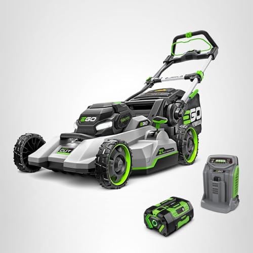 EGO POWER+ Electric Lawn Mower, Self-Propelled Cordless with Select Cut and Touch Drive, Includes (2) 56V 6.0Ah Batteries and Rapid Charger - LM2134SP-2
