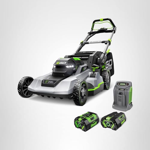 EGO POWER+ Electric Lawn Mower, Self-Propelled Cordless with Select Cut and Touch Drive, Includes (2) 56V 6.0Ah Batteries and Rapid Charger - LM2134SP-2
