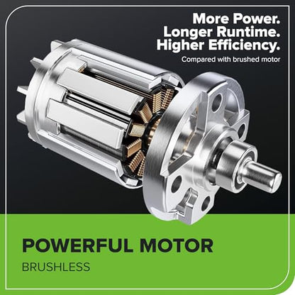 Greenworks 40V 21" Self-Propelled Cordless Lawn Mower – Brushless Motor, 5.0Ah Battery & Charger(75+ Tool Compatible)