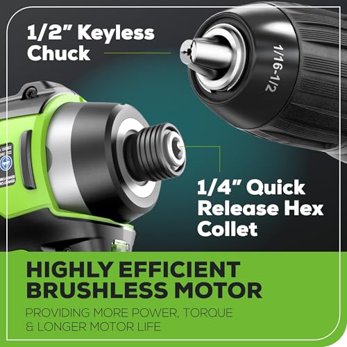 Greenworks 48V (2x24V) Electric Lawn Mower Combo Kit: 20"Steel Deck Push Mower, 12" String Trimmer, 320 CFM Blower, 3 Batteries & 2 Chargers, 3-Year Warranty.