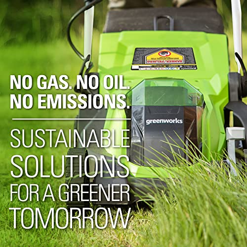 Greenworks 40V 21" Self-Propelled Cordless Lawn Mower – Brushless Motor, 5.0Ah Battery & Charger(75+ Tool Compatible)