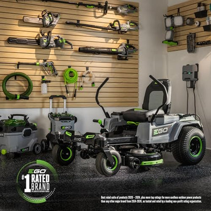 EGO POWER+ Z6 Zero Turn Riding Lawn Mower, 42" Deck, Includes (6) 56V 6.0Ah Batteries and 880W Charger - ZT4214L