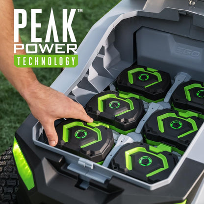 EGO POWER+ Z6 Zero Turn Riding Lawn Mower, 42" Deck, Includes (6) 56V 6.0Ah Batteries and 880W Charger - ZT4214L
