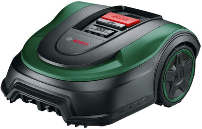 Bosch Robotic Lawnmower Indego M 700 (with 18V battery, docking station included, cutting width 19 cm, for lawns of up to 700 m², in carton packaging)