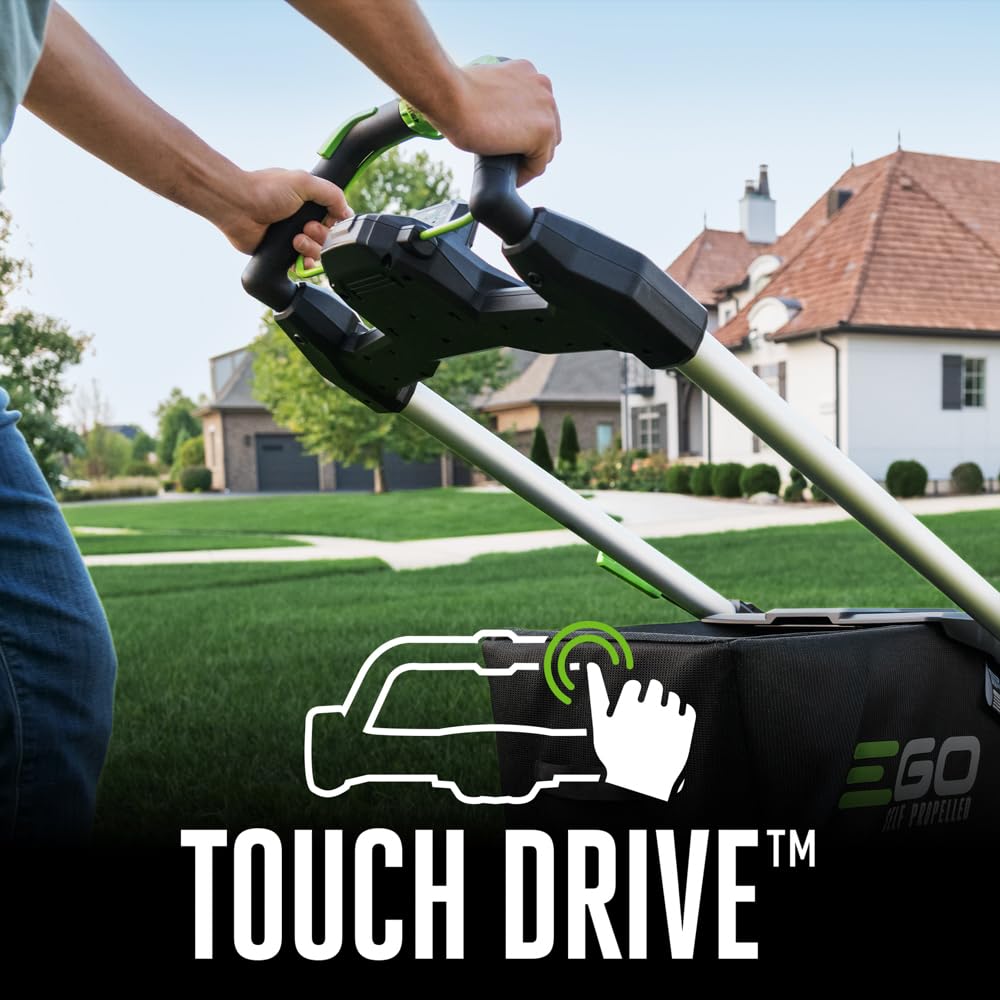 EGO POWER+ Electric Lawn Mower, Self-Propelled Cordless with Select Cut and Touch Drive, Includes (2) 56V 6.0Ah Batteries and Rapid Charger - LM2134SP-2