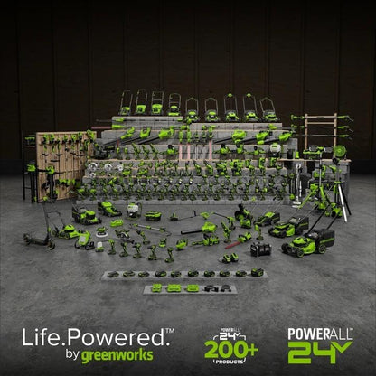 Greenworks 48V (24V x 2) 21" Brushless Cordless (Self-Propelled) Lawn Mower (LED Headlight), (2) 5.0Ah Batteries and Dual Port Rapid Charger Included (200+ Compatible Tools)