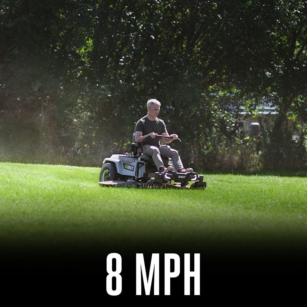 EGO POWER+ Z6 Zero Turn Riding Lawn Mower, 42" Deck, Includes (6) 56V 6.0Ah Batteries and 880W Charger - ZT4214L