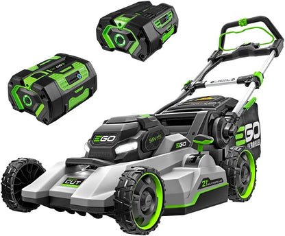 EGO Power+ LM2206SP 56-Volt 22-Inch Aluminum Deck Select Cut Self-Propelled Cordless Lawn Mower with 10.0Ah Battery, 700W Turbo Charger Included Plus Extra BA2800T 5.0Ah Battery