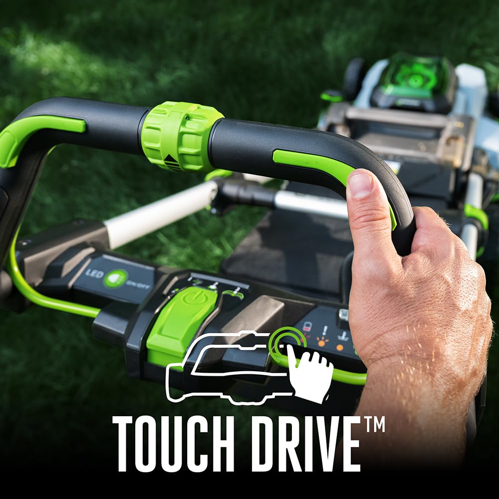 EGO POWER+ Electric Lawn Mower, Self-Propelled Cordless with Select Cut and Touch Drive, Includes (2) 56V 6.0Ah Batteries and Rapid Charger - LM2134SP-2