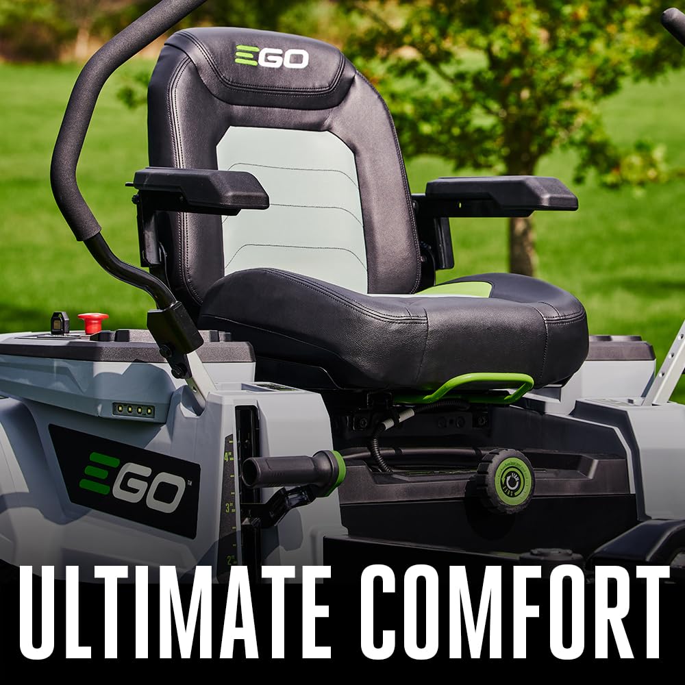 EGO POWER+ Z6 Zero Turn Riding Lawn Mower, 42" Deck, Includes (6) 56V 6.0Ah Batteries and 880W Charger - ZT4214L