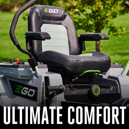 EGO POWER+ Z6 Zero Turn Riding Lawn Mower, 42" Deck, Includes (6) 56V 6.0Ah Batteries and 880W Charger - ZT4214L