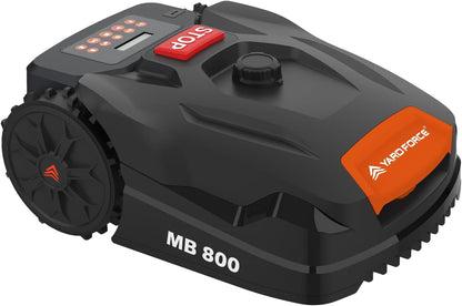 Yard Force MB800 Robotic Lawn Mower, 800m², Automatic Garden Robot, App Control, 20V Battery, Adjustable Cutting Height
