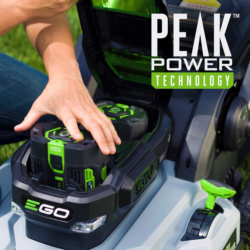 EGO POWER+ Electric Lawn Mower, Self-Propelled Cordless with Select Cut and Touch Drive, Includes (2) 56V 6.0Ah Batteries and Rapid Charger - LM2134SP-2