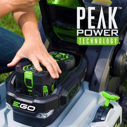 EGO POWER+ Electric Lawn Mower, Self-Propelled Cordless with Select Cut and Touch Drive, Includes (2) 56V 6.0Ah Batteries and Rapid Charger - LM2134SP-2