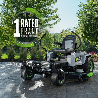 EGO POWER+ Z6 Zero Turn Riding Lawn Mower, 42" Deck, Includes (6) 56V 6.0Ah Batteries and 880W Charger - ZT4214L