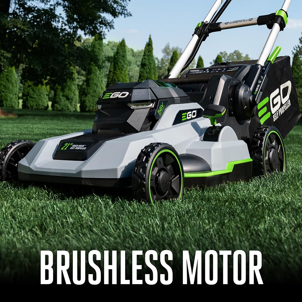 EGO POWER+ Electric Lawn Mower, Self-Propelled Cordless with Select Cut and Touch Drive, Includes (2) 56V 6.0Ah Batteries and Rapid Charger - LM2134SP-2