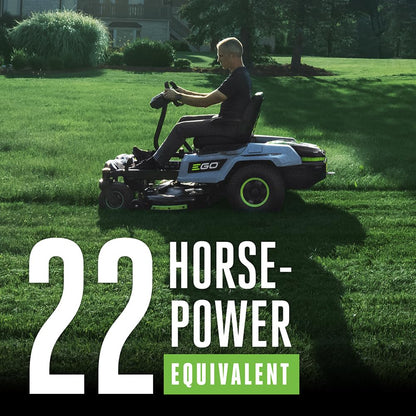 EGO POWER+ Z6 Zero Turn Riding Lawn Mower, 42" Deck, Includes (6) 56V 6.0Ah Batteries and 880W Charger - ZT4214L