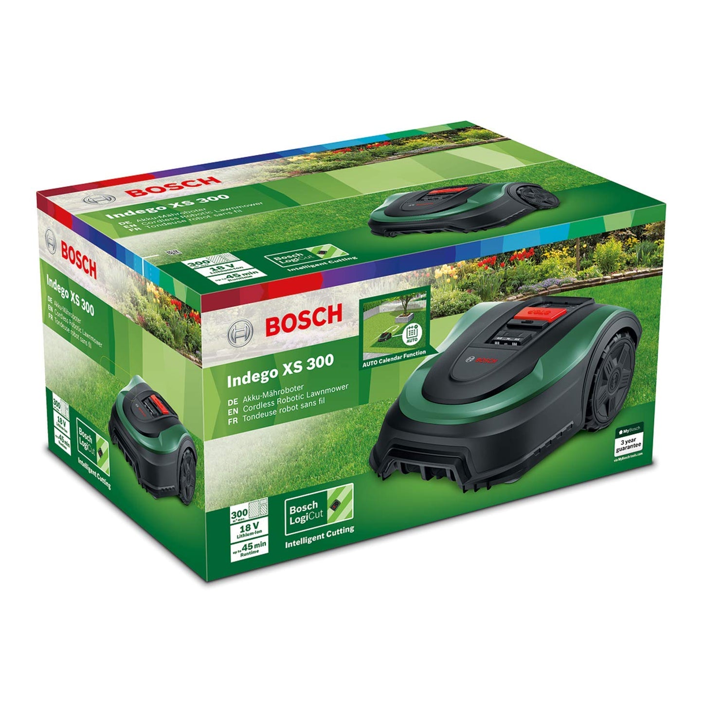 Bosch Robotic Lawnmower Indego M 700 (with 18V battery, docking station included, cutting width 19 cm, for lawns of up to 700 m², in carton packaging)