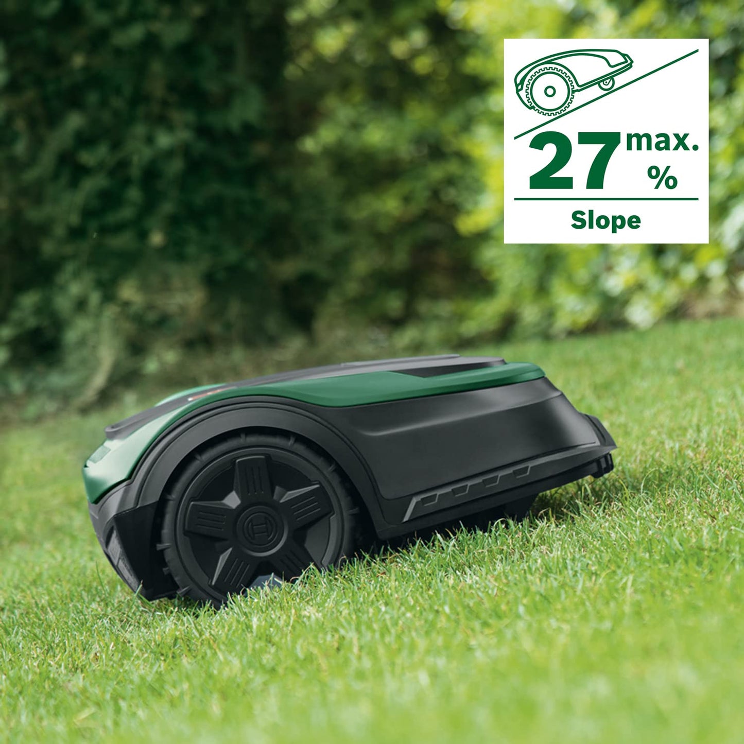 Bosch Robotic Lawnmower Indego M 700 (with 18V battery, docking station included, cutting width 19 cm, for lawns of up to 700 m², in carton packaging)