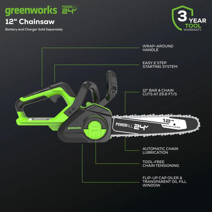 Greenworks 48V (2x24V) Electric Lawn Mower Combo Kit: 20"Steel Deck Push Mower, 12" String Trimmer, 320 CFM Blower, 3 Batteries & 2 Chargers, 3-Year Warranty.