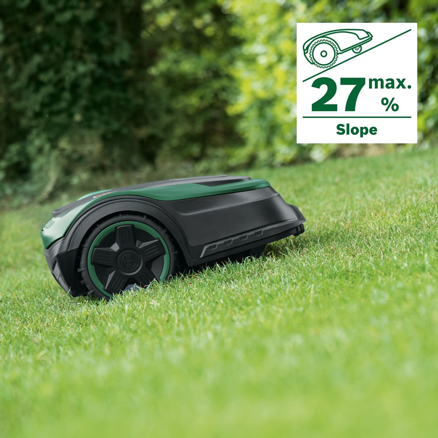 Bosch Robotic Lawnmower Indego M 700 (with 18V battery, docking station included, cutting width 19 cm, for lawns of up to 700 m², in carton packaging)