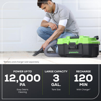 Greenworks 48V (2x24V) Electric Lawn Mower Combo Kit: 20"Steel Deck Push Mower, 12" String Trimmer, 320 CFM Blower, 3 Batteries & 2 Chargers, 3-Year Warranty.