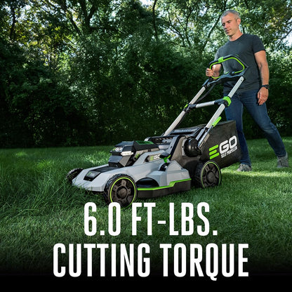 EGO POWER+ Electric Lawn Mower, Self-Propelled Cordless with Select Cut and Touch Drive, Includes (2) 56V 6.0Ah Batteries and Rapid Charger - LM2134SP-2