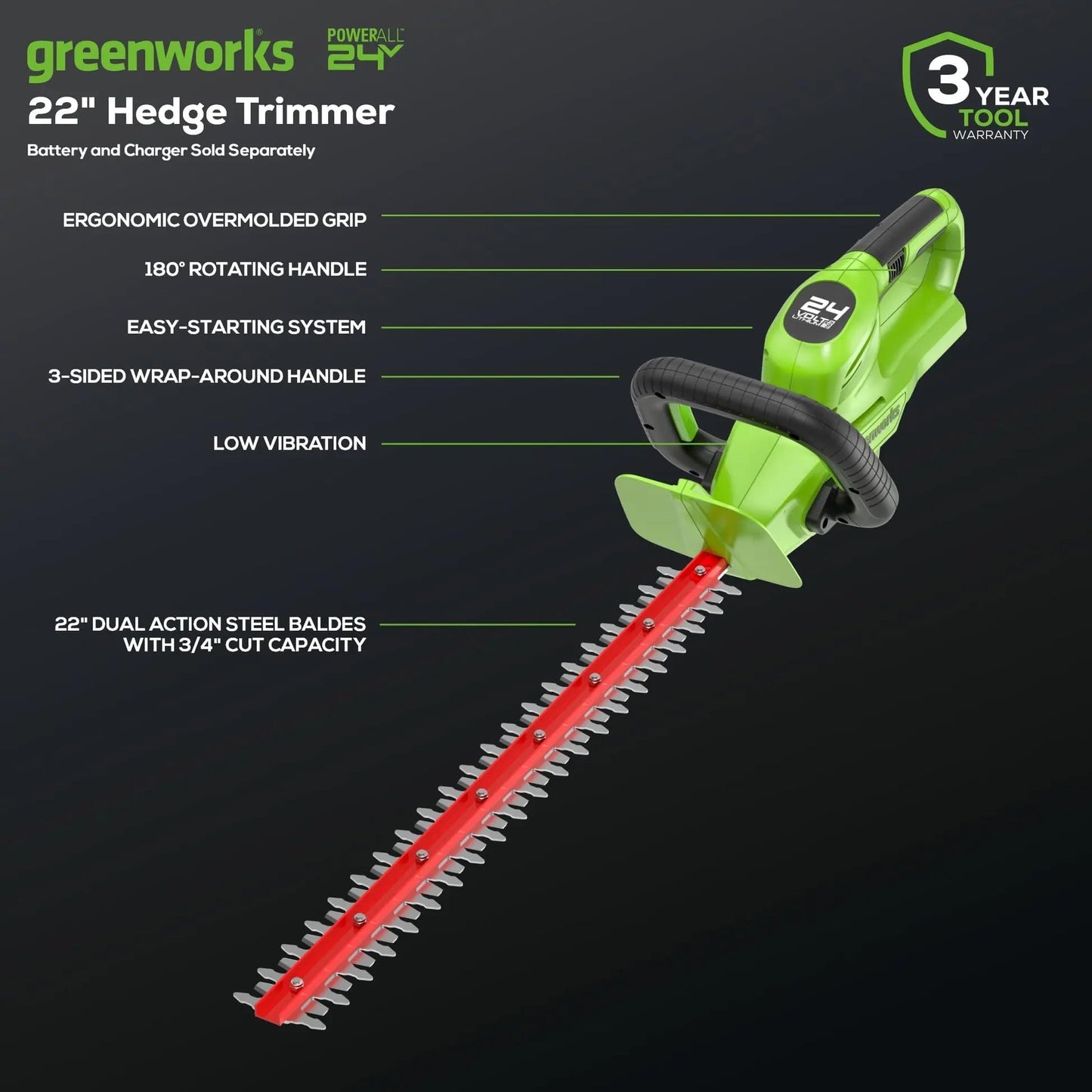 Greenworks 48V (2x24V) Electric Lawn Mower Combo Kit: 20"Steel Deck Push Mower, 12" String Trimmer, 320 CFM Blower, 3 Batteries & 2 Chargers, 3-Year Warranty.