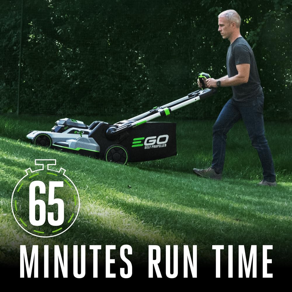 EGO POWER+ Electric Lawn Mower, Self-Propelled Cordless with Select Cut and Touch Drive, Includes (2) 56V 6.0Ah Batteries and Rapid Charger - LM2134SP-2
