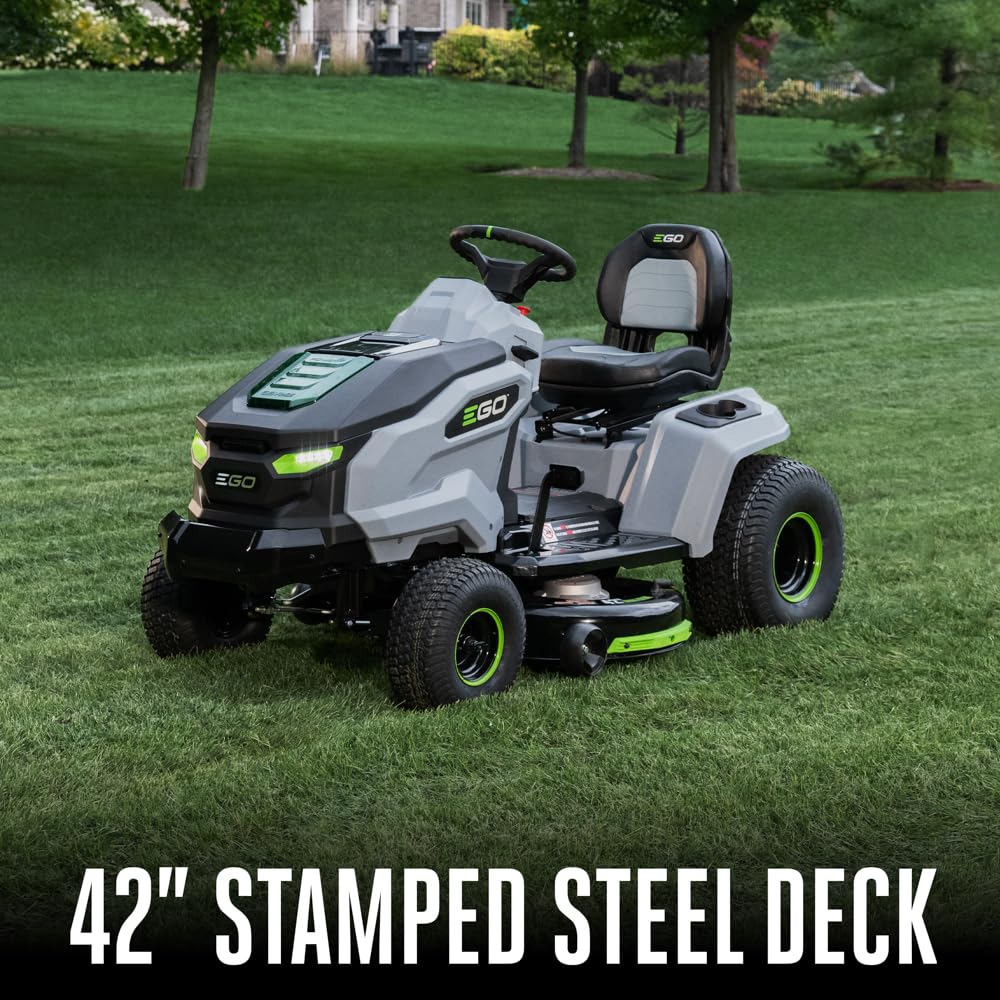 EGO POWER+ Z6 Zero Turn Riding Lawn Mower, 42" Deck, Includes (6) 56V 6.0Ah Batteries and 880W Charger - ZT4214L