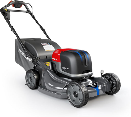 Honda HRX-BE 21-Inch Walk Behind 12 AH Battery Powered Lawn Mower with 2 Battery Bays, Variable Speed Self Propelled Lawn Mower with 2.2 Bushel Capacity, Easy-Off Grass Bag (HRX217YXBEXA6)