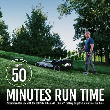 EGO POWER+ Electric Lawn Mower, Self-Propelled Cordless with Select Cut and Touch Drive, Includes (2) 56V 6.0Ah Batteries and Rapid Charger - LM2134SP-2
