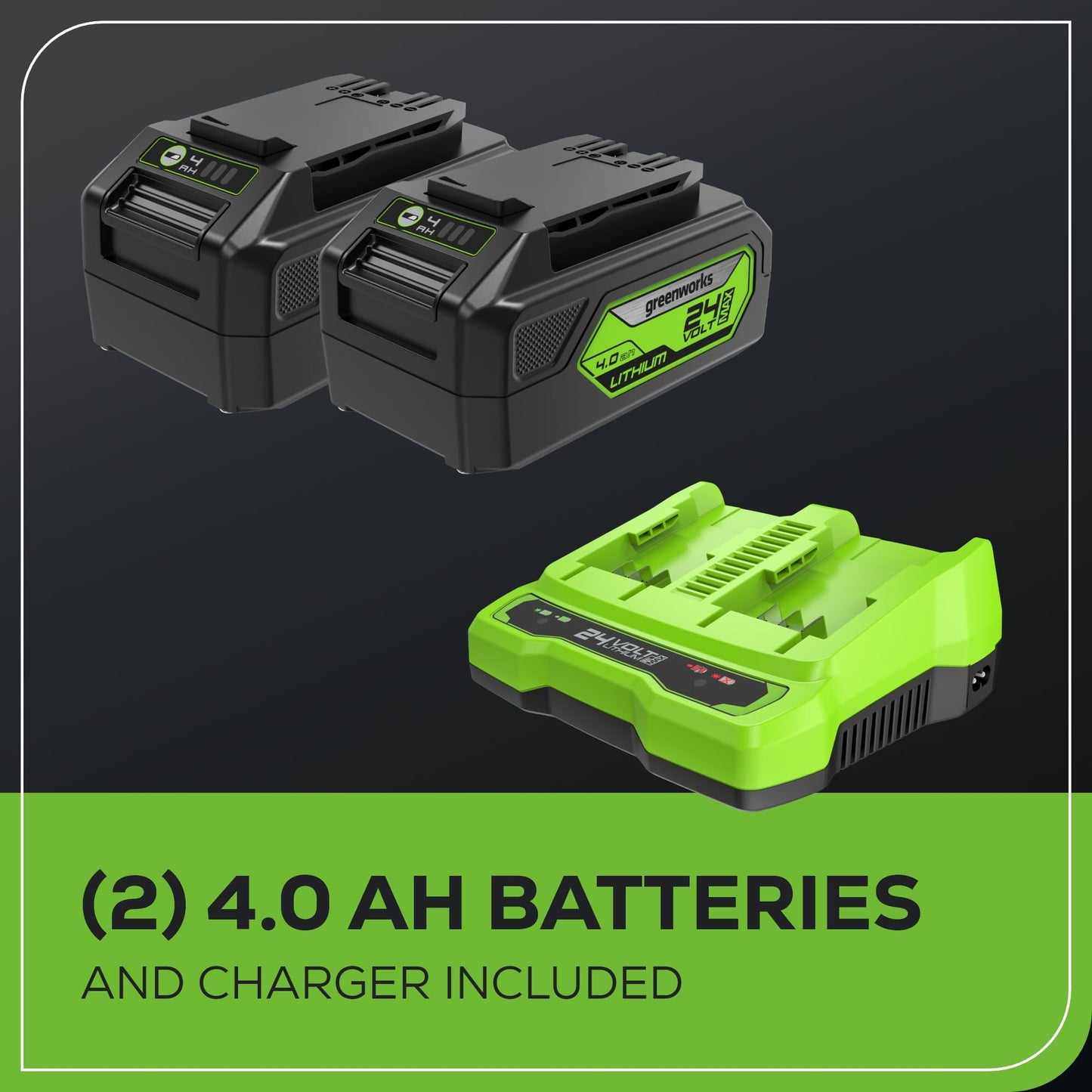 Greenworks 48V (2x24V) Electric Lawn Mower Combo Kit: 20"Steel Deck Push Mower, 12" String Trimmer, 320 CFM Blower, 3 Batteries & 2 Chargers, 3-Year Warranty.