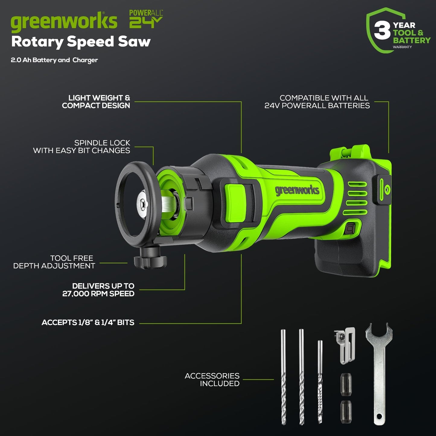 Greenworks 48V (2x24V) Electric Lawn Mower Combo Kit: 20"Steel Deck Push Mower, 12" String Trimmer, 320 CFM Blower, 3 Batteries & 2 Chargers, 3-Year Warranty.