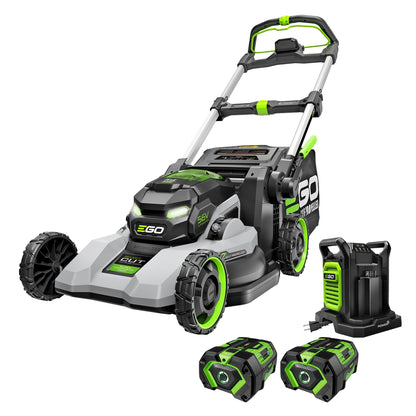 EGO POWER+ Electric Lawn Mower, Self-Propelled Cordless with Select Cut and Touch Drive, Includes (2) 56V 6.0Ah Batteries and Rapid Charger - LM2134SP-2