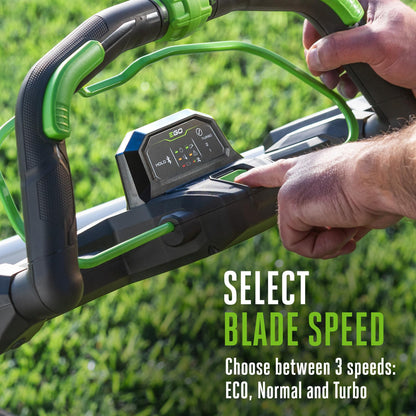 EGO POWER+ Electric Lawn Mower, Self-Propelled Cordless with Select Cut and Touch Drive, Includes (2) 56V 6.0Ah Batteries and Rapid Charger - LM2134SP-2