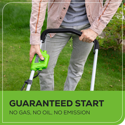 Greenworks 40V 21" Self-Propelled Cordless Lawn Mower – Brushless Motor, 5.0Ah Battery & Charger(75+ Tool Compatible)