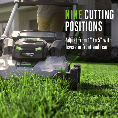 EGO POWER+ Electric Lawn Mower, Self-Propelled Cordless with Select Cut and Touch Drive, Includes (2) 56V 6.0Ah Batteries and Rapid Charger - LM2134SP-2