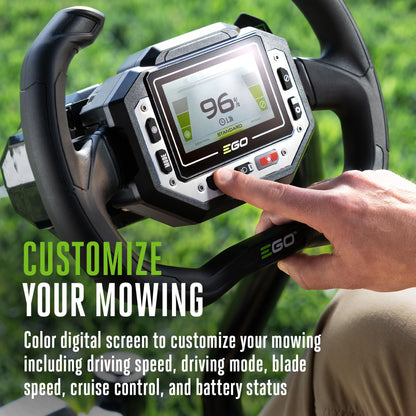 EGO POWER+ Z6 Zero Turn Riding Lawn Mower, 42" Deck, Includes (6) 56V 6.0Ah Batteries and 880W Charger - ZT4214L