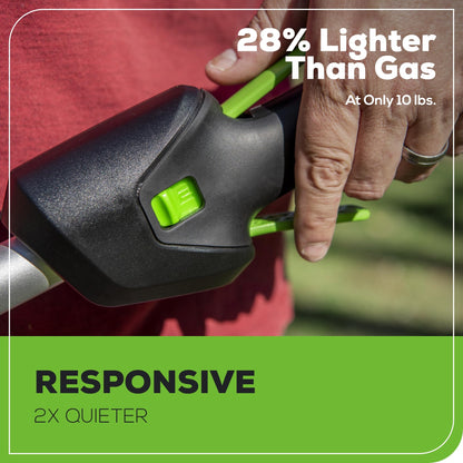 Greenworks 60V 21" Self-Propelled Cordless Lawn Mower, Brushless Motor, LED Lights, Includes 2X 4.0Ah Batteries & Rapid Dual-Port Charger(75+ Tool Compatibility, 45Min Runtime)
