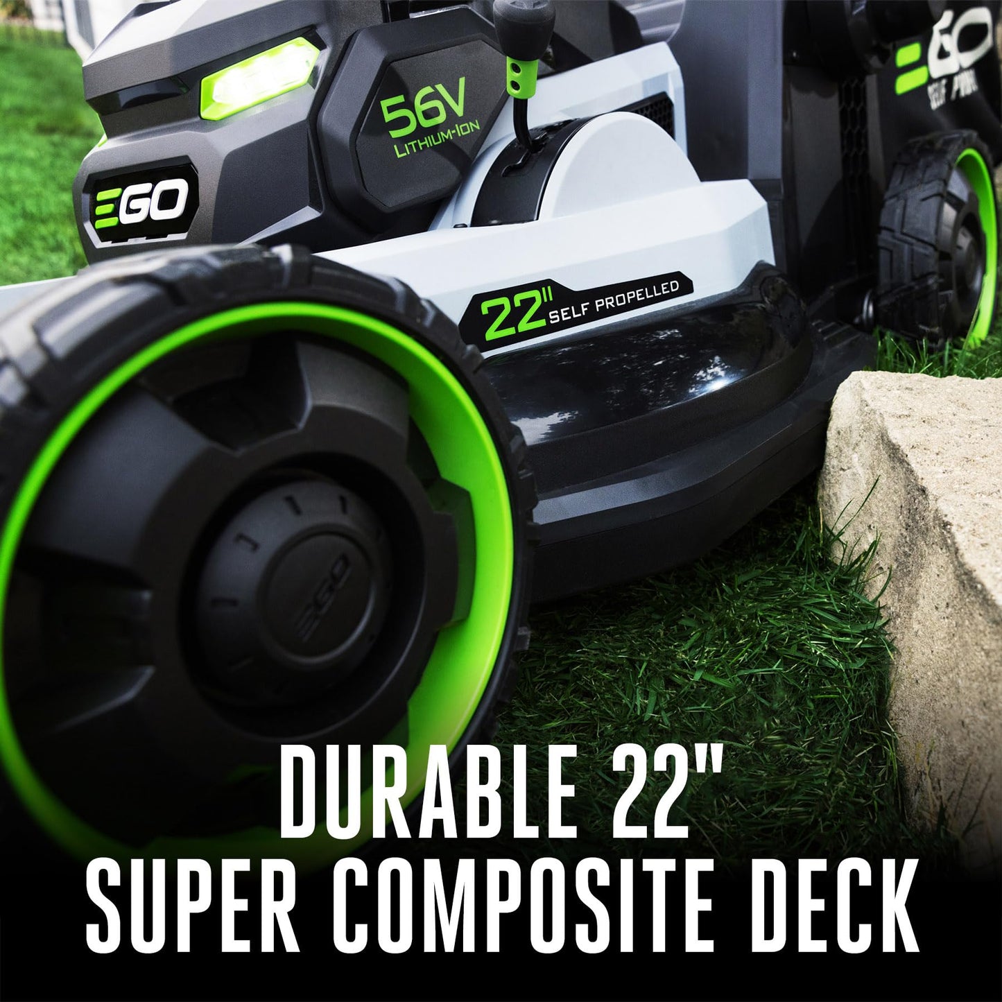 EGO POWER+ Electric Lawn Mower, Self-Propelled Cordless with Select Cut and Touch Drive, Includes (2) 56V 6.0Ah Batteries and Rapid Charger - LM2134SP-2