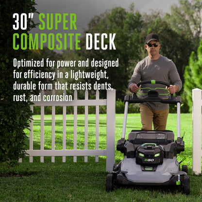 EGO POWER+ Electric Lawn Mower, Self-Propelled Cordless with Select Cut and Touch Drive, Includes (2) 56V 6.0Ah Batteries and Rapid Charger - LM2134SP-2