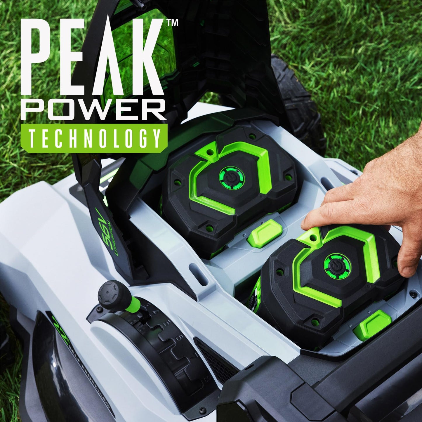 EGO POWER+ Electric Lawn Mower, Self-Propelled Cordless with Select Cut and Touch Drive, Includes (2) 56V 6.0Ah Batteries and Rapid Charger - LM2134SP-2