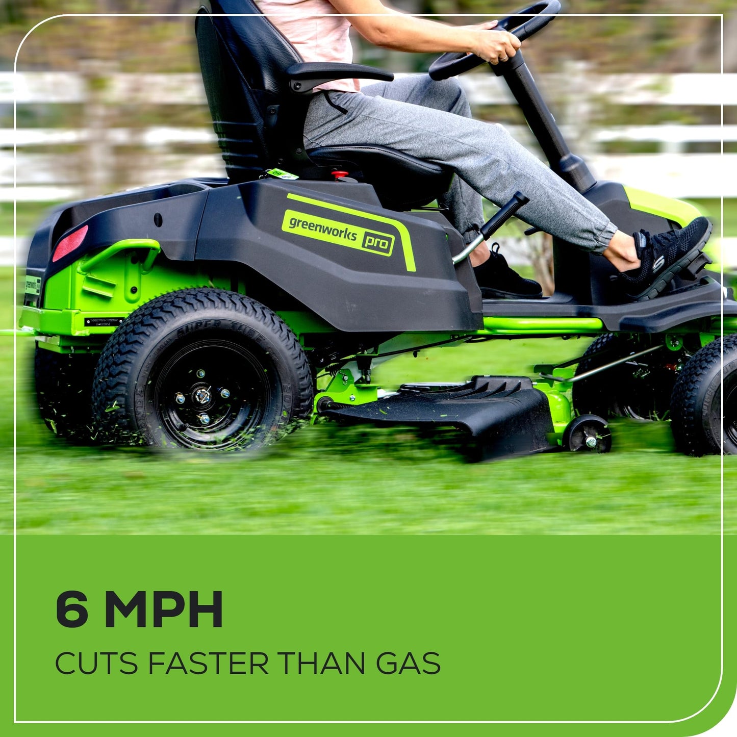 Greenworks 60V 60" Zero Turn, (2) 20.0Ah + (4) 10.0Ah Batteries + Wall Charger