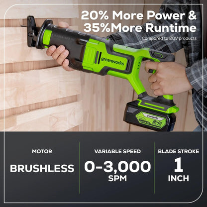 Greenworks 48V (2x24V) Electric Lawn Mower Combo Kit: 20"Steel Deck Push Mower, 12" String Trimmer, 320 CFM Blower, 3 Batteries & 2 Chargers, 3-Year Warranty.