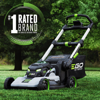 EGO POWER+ Electric Lawn Mower, Self-Propelled Cordless with Select Cut and Touch Drive, Includes (2) 56V 6.0Ah Batteries and Rapid Charger - LM2134SP-2