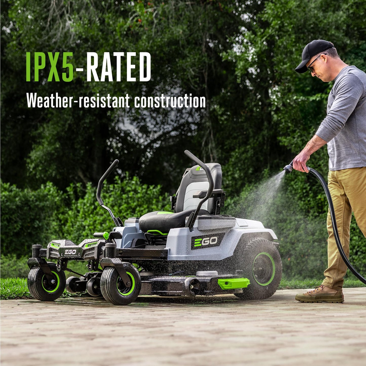 EGO POWER+ Z6 Zero Turn Riding Lawn Mower, 42" Deck, Includes (6) 56V 6.0Ah Batteries and 880W Charger - ZT4214L