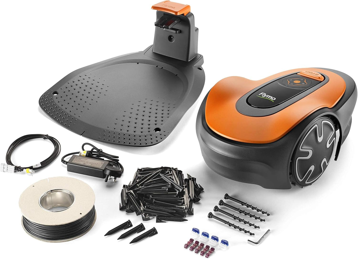 Flymo EasiLife 250 GO Robotic Lawn Mower, 250m², Ultra Quiet, Auto Mowing, Includes 150m Boundary Wire Kit